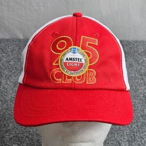 Amstel Light 95 Club Hat Red White Snapback Cap